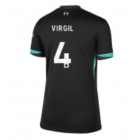 Billiga Liverpool Virgil van Dijk #4 Borta fotbollskläder Dam 2024-25 Kortärmad